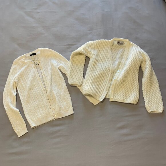 NWT Toddler White Knit Jackets. Elegant and Cute. - Picture 1 of 11